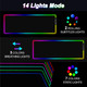 RGB Gaming Mouse Pad, 14 Modes LED Light-Large Size Soft Extra Extended Mousepad, Anti-Slip Rubber Base Computer Keyboard Mat 31.5X 11.8in(XL). RGB Gaming Mouse Pad, 14 Modes LED Light-Large Size Soft Extra Extended Mousepad, Anti-Slip Rubber Base Computer Keyboard Mat 31.5X 11.8in(XL).