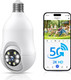Light Bulb Security Camera, 5G/2.4GHz WiFi 2K Lightbulb Cameras Outdoor with E27 Socket, Motion Detection and Siren Alarm,Two-Way Talk,Color Night Vision,Compatible with Alexa (1 Pack) Light Bulb Security Camera, 5G/2.4GHz WiFi 2K Lightbulb Cameras Outdoor with E27 Socket, Motion Detection and Siren Alarm,Two-Way Talk,Color Night Vision,Compatible with Alexa (1 Pack)