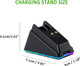 RGB Charger Dock with USB Charging Cable Compatible for Razer Basilisk/Viper Ultimate/Naga Pro/deathadder v2 Pro Mouse