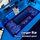JMIYAV Black Gaming Mouse Pad RGB Mousepad Non-Slip Rubber Base Extra Large Cool XL XXL Computer Desk Pad Gaming Accessories LED Light Up Extended Big Mouse Pad for Gamer (31.5x12In) JMIYAV Black Gaming Mouse Pad RGB Mousepad Non-Slip Rubber Base Extra Large Cool XL XXL Computer Desk Pad Gaming Accessories LED Light Up Extended Big Mouse Pad for Gamer (31.5x12In)