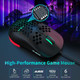 NACODEX AJ339 65G Watcher Gaming Mouse with Lightweight Honeycomb Shell - RGB Chroma LED Light - Programmable 7 Buttons - Pixart 3327 12400 DPI Optical Sensor