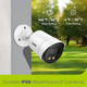 SANNCE Full Color Night Vision Security Camera, 4pcs 1080P TVI Wired CCTV Surveillance Camera for Home, Indoor Outdoor Use, Built-in 3500K Smart Warm Spotlight LED, 4 Cameras with Adapter & Cables SANNCE Full Color Night Vision Security Camera, 4pcs 1080P TVI Wired CCTV Surveillance Camera for Home, Indoor Outdoor Use, Built-in 3500K Smart Warm Spotlight LED, 4 Cameras with Adapter & Cables