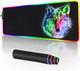 RGB Gaming Mouse Pad - 14 Light Modes Extended Computer Keyboard Mat, Anime LED Mouse Pad Large,High-Performance Mouse Pad Optimized for Gamer 31.5 X 12in (Wolf Mouse pad) RGB Gaming Mouse Pad - 14 Light Modes Extended Computer Keyboard Mat, Anime LED Mouse Pad Large,High-Performance Mouse Pad Optimized for Gamer 31.5 X 12in (Wolf Mouse pad)