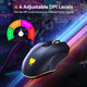 Redimp Wired Gaming Mouse for PS4, Xbox One, PC Computer & Laptop , Games & Work, Side Buttons & LED Backlit Lights - Black, GM300 Redimp Wired Gaming Mouse for PS4, Xbox One, PC Computer & Laptop , Games & Work, Side Buttons & LED Backlit Lights - Black, GM300