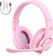 BlueFire Kids Headphones for Online School, Children, Teens, Boys, Girls, 3.5mm Stereo Over-Ear Gaming Headphone with Microphone and Volume Control Compatible with PS4, PS5, Xbox One(Pink) BlueFire Kids Headphones for Online School, Children, Teens, Boys, Girls, 3.5mm Stereo Over-Ear Gaming Headphone with Microphone and Volume Control Compatible with PS4, PS5, Xbox One(Pink)