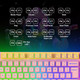 Pink Keyboard and Mouse Gaming Setup USB Wired Kawaii Combo Multi Color RGB Backlit Non-Conflict Brown Mechanical Switch Feel 4200DPI Mice for PC Game Host PS4 PS5 Computer