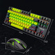 75% Mechanical Gaming Keyboard and Mouse, CHONCHOW TKL 87 Keys Blue Switche RGB Rainbow Backlit Keyboard 4200DPI Mouse Combo for Windows Laptop PC Gamer (Green)