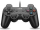 Cipon Wired Controller Compatible with PS-2 Console, Black Remote Gamepad with 2.2M Cable