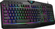Gaming Keyboard, Full Size RGB Backlit Quiet Computer Keyboard, Wrist Rest, Silent Keys, Multimedia Keys, Anti-ghosting, Waterproof Light Up USB Wired Keyboard for PC Mac Xbox Gamer Office