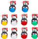EG STARTS 10 Pcs/Lots Chrome Plating 30mm LED Illuminated Push Buttons with Micro Switch for Arcade Machine Games Mame Jamma Parts 12V Each Color of 2 Pieces