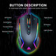 EKSA Gaming Mouse, Computer Mouse with 7 Programmable Buttons, Wired Gaming Mice with Chroma RGB 6 Backlit & Adjustable 8000DPI for Windows PC Gamers
