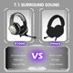 EKSA E1000 USB Gaming Headset for PC, Computer Headphones with Microphone/Mic Noise Cancelling, 7.1 Surround Sound, RGB Light - Wired Headphones for PS4, PS5 Console, Laptop, Call Center EKSA E1000 USB Gaming Headset for PC, Computer Headphones with Microphone/Mic Noise Cancelling, 7.1 Surround Sound, RGB Light - Wired Headphones for PS4, PS5 Console, Laptop, Call Center
