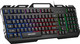 ENHANCE Infiltrate KL2 Membrane Gaming Keyboard - Quiet Keyboard with 3 Multi Color LED Lighting Modes, Turbo Input Mode, Anti-Ghosting, 19 Key Roll Over, Slim Low Profile Metal Design