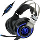 ENHANCE Scoria USB Gaming Headset with Noise Cancelling Mic, 7.1 Surround Sound, Bass Vibration, LED Lighting & In-Line Controls - Gaming Headphones for PC, Laptop, PS5, PS4 - TeamSpeak
