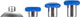 eXtremeRate 8 in 1 Metal Magnetic Blue Thumbsticks Analogue Joysticks Replacement Repair Kits for Xbox One S X Elite PS4 Slim Pro Controller with T8H Cross Screwdrivers