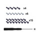 eXtremeRate Red Repair ABXY D-pad ZR ZL L R Keys for Nintendo Switch Pro Controller, Glossy DIY Replacement Full Set Buttons with Tools for Nintendo Switch Pro - Controller NOT Included