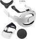 Adjustable Head Strap and Silicone Face Cover Compatible for Oculus Quest 2 VR Headset Elite Strap Replacement Silicone Cover for Enhanced Support and Comfort in VR Gaming Two Sets