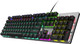 Mechanical Gaming Keyboard, Fantastic LED Rainbow Backlit Wired Keyboard, Full Anti-Ghosting Keys, with Quick-Response Blue Switches and Multimedia Control for PC and Desktop Computer