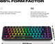 FNATIC STREAK65 - Compact RGB 60 Gaming Mechanical Keyboard - Speed Switches - 65% Layout (60 65 Percent)- Low Profile - Esports Keyboard (US Layout, QWERTY) FNATIC STREAK65 - Compact RGB 60 Gaming Mechanical Keyboard - Speed Switches - 65% Layout (60 65 Percent)- Low Profile - Esports Keyboard (US Layout, QWERTY)