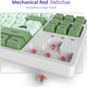 Fogruaden 75% Mechanical Keyboard with Red Switch, RGB Backlit Gaming Keyboard, 87 Keys Compact TKL Wired Keyboard for Win/Mac Laptop PC Gamer - Matcha