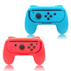 FYOUNG Hand Grips Compatible with Switch/Switch OLED Model Controllers, Grip Compatible with Switch Joy Con - Blue and Red (2 Packs)