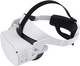 Adjustable Halo Strap for Oculus Quest1/Quest 2 Head Strap with a Comfortable Back Big Cushion The Design balances Weight Reduces Facial Pressure -Virtual Reality Eyewear Accessories (White)