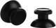 2PCs Replacement Rocker Metal Analog Joystick Thumbstick Mushroom Caps Repair for PS4 PS3 Xbox One (Black)