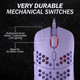 Mira S Ultra Lightweight Honeycomb Shell Wired RGB Gaming Mouse - Up to 12 000 cpi 6 Buttons - 61g Only (Mira-S, Lavender) Mira S Ultra Lightweight Honeycomb Shell Wired RGB Gaming Mouse - Up to 12 000 cpi 6 Buttons - 61g Only (Mira-S, Lavender)