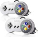 2 Pack Retro SNES USB Controller for PC Games, Classic Wired SNES USB Super NES Game Pad Controller Joypad for Windows PC MAC Linux Retro Pie