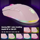 KOLMAX HUNTER RGB Pink Gaming Keyboard and Mouse Combo,87 Keys Gaming Keyboard Wired RGB Backlit Gaming Keyboard Mechanical Feeling with RGB 7200 DPI Pink Gaming Mouse Set for PC MAC PS4 Xbox Laptop