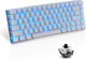 LexonElec Wired Gaming Keyboard AK33 Blue LED Backlit 82 Keys USB Mechanical Pro Gamer Keypad for Office Typists Playing Games (Black Switch,White)