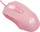 AJ52 Wired Gaming Mouse, 7 Programmable Buttons, Computer Mice with RGB Lighting, 200-4800 DPI Adjustable, for Windows/Mac OS/Linux (Pink)