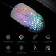 LTC Circle Pit HM-001 RGB Gaming Mouse with Lightweight Honeycomb Shell, Adjusted 12800DPI, 7 Programmable Buttons,White LTC Circle Pit HM-001 RGB Gaming Mouse with Lightweight Honeycomb Shell, Adjusted 12800DPI, 7 Programmable Buttons,White