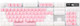 MageGee Mechanical Gaming Keyboard, d Blue Switch 104 Keys White Backlit Keyboards, USB Wired Mechanical Computer Keyboard for Laptop, Desktop, PC Gamers(White & Pink)