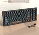 MageGee 98 Keys Mechanical Gaming Keyboard, Brown Switch, 96% Compact Layout LED Blue Backlit Wired Keyboard with Numpad Arrow Keys, for PC Laptop, for Game and Office, Black