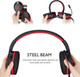 Gaming Headset for Nintendo Switch, Xbox One, PS4, PS5, Bass Surround and Noise Cancelling with Flexible Mic, 3.5mm Wired Adjustable Over-Ear Headphones for Laptop PC iPad Smartphones (Red-Black)