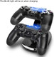 PS4 Controller Charger, 4 Controller USB Charging Station Dock, Playstation 4 Charging Station for Sony Playstation4 / PS4 / PS4 Slim / PS4 Pro Controller