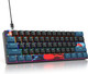 Protable 60% Percent Gaming Keyboard Mechanical, Mini Compact RGB Backlit 61 Keys Wired Office Keyboard with Red Switch for Mac/Win (Monstor Black/red Switch 61) Protable 60% Percent Gaming Keyboard Mechanical, Mini Compact RGB Backlit 61 Keys Wired Office Keyboard with Red Switch for Mac/Win (Monstor Black/red Switch 61)