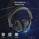 Gaming Headphones, Rotated Earmuffs, Retractable Microphone, Bass Sound, On Ear Wired Noise Cancelling Headset for PC, PS4, PS5, Xbox One, Switch, Laptop, 3.5MM Jack (Black)
