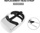 Head Strap Compatible for Quest 2 Accessories with Head Cushion Replacement for Elite Strap d Comfortable Protective Head Strap Reduce Pressure Adjustable Headband