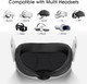 (1 Pack) Orzero VR Lens Protect Cover Dust Proof Cover for Valve Index/Quest 3 / Quest 2 / Quest, Washable Protective Sleeve - White
