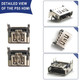 4pcs HDMI Port Replacement for Playstation 5, HDMI Display Socket Connector Jack for Sony PS5 Console (Silver - 4 Pcs) (4, 12)