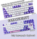 Sanrio Kuromi Purple Keycaps for Cherry MX Switches Cute Japanese Anime Mechanical Gaming Keyboard, PBT Key Caps Set(Kuromi)