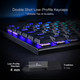 Redragon K622 Horus TKL RGB Mechanical Keyboard, Ultra-Thin Designed Wired Gaming Keyboard w/Low Profile Keycaps, Dedicated Media Control & Clicky Blue Switch, Pro Software Supported