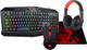 Redragon S101 Wired RGB Backlit Gaming Keyboard and Mouse Pad, Gaming Headset Combo All in 1 PC Gamer Bundle for Windows PC – (Black)