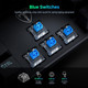 RisoPhy Mechanical Gaming Keyboard, RGB 104 Keys Ultra-Slim LED Backlit USB Wired Keyboard with Blue Switch, Durable Abs Keycaps/Anti-Ghosting/Spill-Resistant Computer Keyboard for PC Mac Xbox Gamer RisoPhy Mechanical Gaming Keyboard, RGB 104 Keys Ultra-Slim LED Backlit USB Wired Keyboard with Blue Switch, Durable Abs Keycaps/Anti-Ghosting/Spill-Resistant Computer Keyboard for PC Mac Xbox Gamer