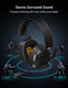 SENZER SG500 Surround Sound Pro Gaming Headset with Noise Cancelling Microphone - Soft Memory Foam Padding - Portable Foldable Headphones for PC, PS4, PS5, Xbox One, Switch - Black SENZER SG500 Surround Sound Pro Gaming Headset with Noise Cancelling Microphone - Soft Memory Foam Padding - Portable Foldable Headphones for PC, PS4, PS5, Xbox One, Switch - Black