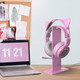 SOMIC G951pink Gaming Headset for PC, PS4, Laptop: 7.1 Virtual Surround Sound, Led Light, Lightweight Headphones and Headset Stand Gaming Headset Holder with Solid Base and Flexible Earphone Hanger