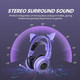 SOMIC G951S Purple Stereo Gaming Headset and Pink Headphone Stand for PS4, PS5, Xbox One, PC, Mobile Phone, 3.5MM Sound Detachable Cat Ear Headphones
