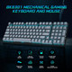 Mechanical Gaming Keyboard and Mouse, 98 Keys LED Backlit Keyboard with Gray Floating Keycap Blue Switch, Ergonomic RGB Gaming Mouse with Mouse Pad Combo, Anti-Ghost Wired Keyboard for PC Laptop Gamer